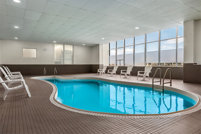 Indoor pool at Ramada by Wyndham Niagara Falls Near The Falls