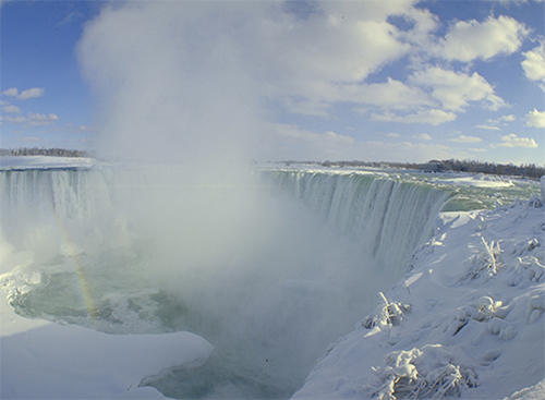 Niagara Falls winter view from the Wyndham Garden photo gallery