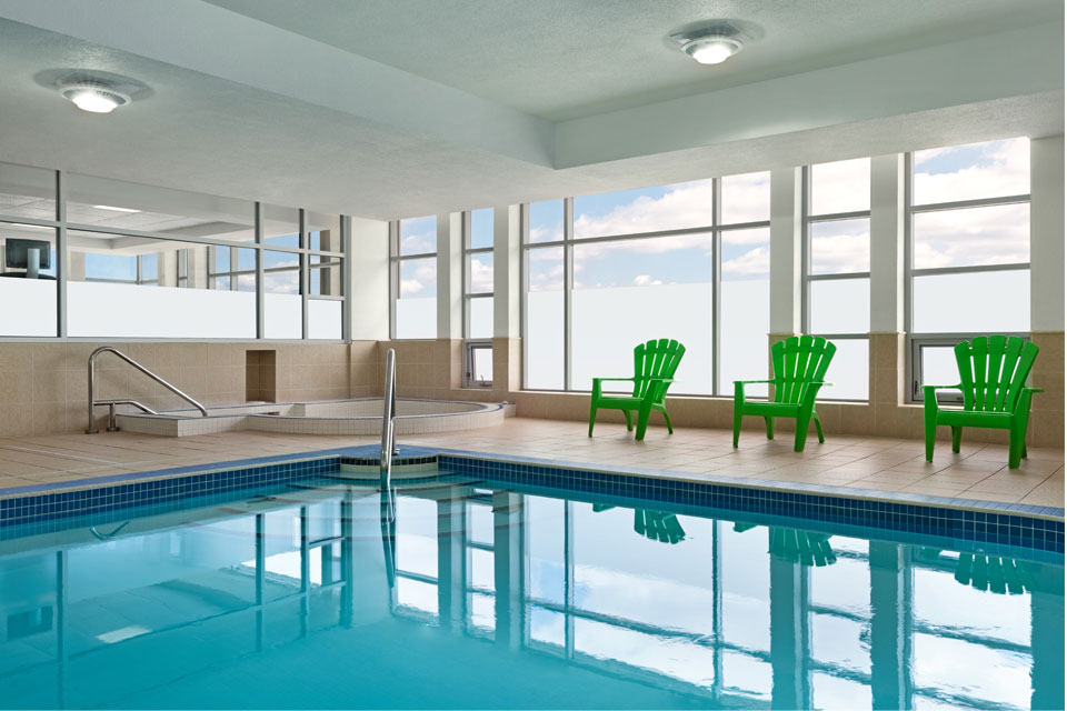 Indoor hotel pool at Wyndham Garden Niagara Falls Fallsview