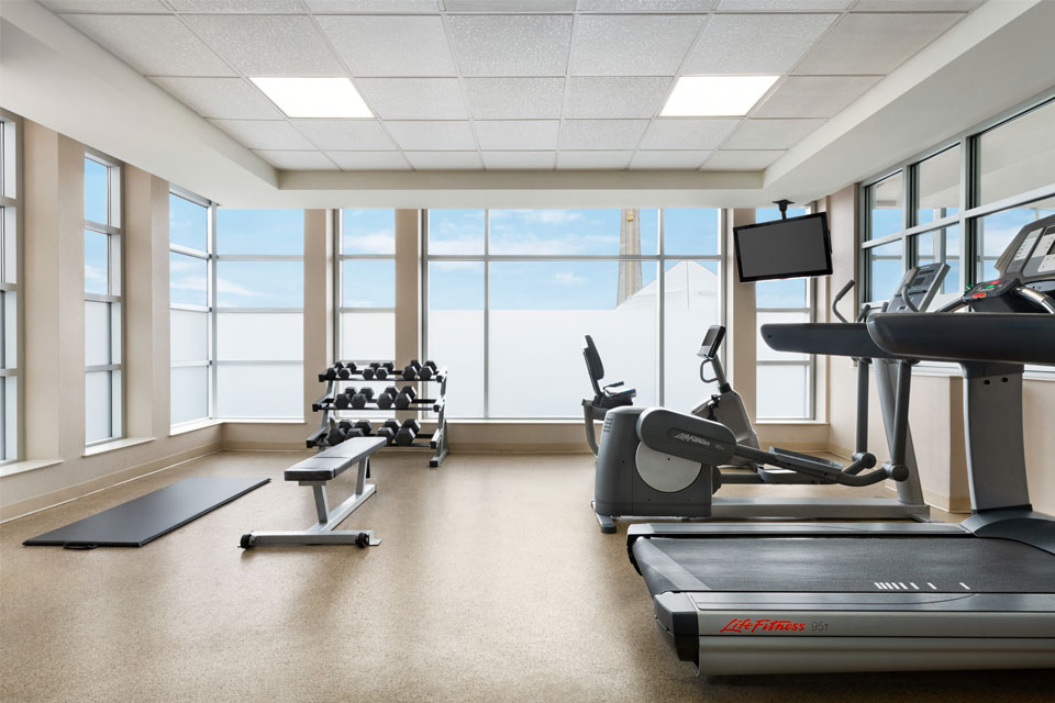 Weights and fitness training room at Wyndham Garden Niagara Falls Fallsview